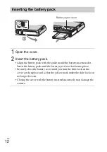 Предварительный просмотр 12 страницы Sony DSC-TX30 Instruction & Operation Manual