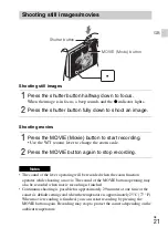 Предварительный просмотр 21 страницы Sony DSC-TX30 Instruction & Operation Manual