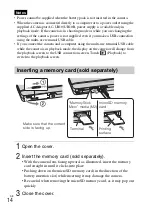 Предварительный просмотр 14 страницы Sony DSC-TX66 Instruction Manual