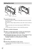 Предварительный просмотр 16 страницы Sony DSC-TX66 Instruction Manual