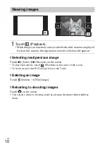 Предварительный просмотр 18 страницы Sony DSC-TX66 Instruction Manual