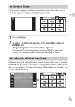 Предварительный просмотр 19 страницы Sony DSC-TX66 Instruction Manual