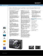 Sony DSC-W120/B Specifications предпросмотр