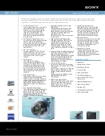 Sony DSC-W120/L Specifications предпросмотр