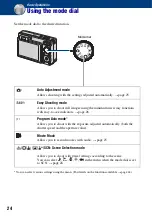 Предварительный просмотр 24 страницы Sony DSC-W150/B Handbook