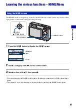 Предварительный просмотр 41 страницы Sony DSC-W150/B Handbook