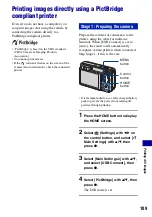 Предварительный просмотр 109 страницы Sony DSC-W150/B Handbook