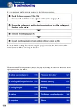 Предварительный просмотр 114 страницы Sony DSC-W150/B Handbook