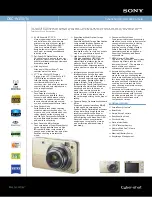 Sony DSC-W150/N Specifications preview