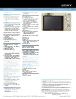 Preview for 2 page of Sony DSC-W150/N Specifications