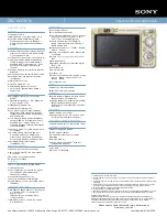 Preview for 2 page of Sony DSC-W170/N Specifications