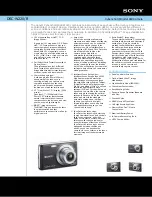 Предварительный просмотр 1 страницы Sony DSC-W220/B Specification