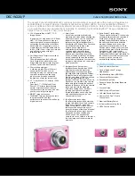 Preview for 1 page of Sony DSC-W220/P Specification