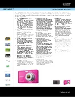 Preview for 1 page of Sony DSC-W310/P Specifications