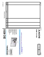 Sony DSC-W310 Service Manual предпросмотр