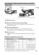 Предварительный просмотр 11 страницы Sony DSC-W630 Cyber-shot Instruction Manual