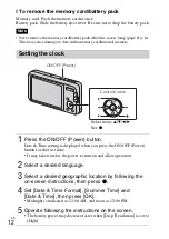 Предварительный просмотр 12 страницы Sony DSC-W630 Cyber-shot Instruction Manual