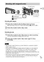 Предварительный просмотр 13 страницы Sony DSC-W630 Cyber-shot Instruction Manual