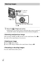 Предварительный просмотр 14 страницы Sony DSC-W630 Cyber-shot Instruction Manual