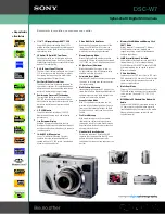 Sony DSC-W7/B Specifications предпросмотр