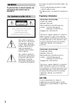 Preview for 2 page of Sony DSC-W7/B User'S Manual / Troubleshooting