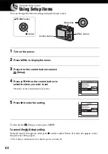 Предварительный просмотр 44 страницы Sony DSC-W7/B User'S Manual / Troubleshooting