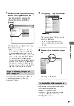 Предварительный просмотр 61 страницы Sony DSC-W7/B User'S Manual / Troubleshooting