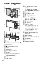 Предварительный просмотр 8 страницы Sony DSC WX1 - Cyber-shot Digital Camera Instruction Manual