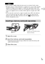 Предварительный просмотр 15 страницы Sony DSC-WX200 Instruction & Operation Manual