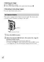 Предварительный просмотр 20 страницы Sony DSC-WX200 Instruction & Operation Manual