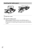 Preview for 10 page of Sony DSC-WX300 Instruction & Operation Manual