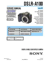 Sony DSLR-A100 Service Manual preview