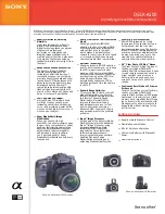 Sony DSLR-A100 Specifications preview