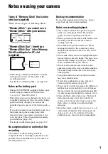 Предварительный просмотр 7 страницы Sony DSLR-A100K - alpha; Digital Single Lens Reflex Camera Operating Instructions Manual