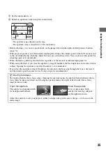 Предварительный просмотр 35 страницы Sony DSLR-A100K - alpha; Digital Single Lens Reflex Camera Operating Instructions Manual