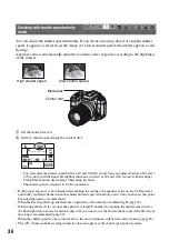 Предварительный просмотр 36 страницы Sony DSLR-A100K - alpha; Digital Single Lens Reflex Camera Operating Instructions Manual