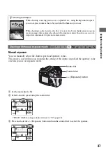 Предварительный просмотр 37 страницы Sony DSLR-A100K - alpha; Digital Single Lens Reflex Camera Operating Instructions Manual