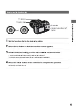 Предварительный просмотр 43 страницы Sony DSLR-A100K - alpha; Digital Single Lens Reflex Camera Operating Instructions Manual