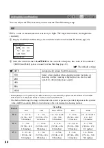 Предварительный просмотр 44 страницы Sony DSLR-A100K - alpha; Digital Single Lens Reflex Camera Operating Instructions Manual