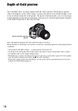 Предварительный просмотр 70 страницы Sony DSLR-A100K - alpha; Digital Single Lens Reflex Camera Operating Instructions Manual