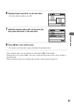 Предварительный просмотр 81 страницы Sony DSLR-A100K - alpha; Digital Single Lens Reflex Camera Operating Instructions Manual