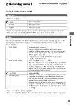 Предварительный просмотр 83 страницы Sony DSLR-A100K - alpha; Digital Single Lens Reflex Camera Operating Instructions Manual