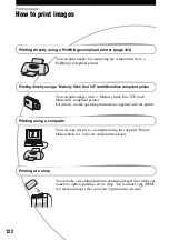 Предварительный просмотр 122 страницы Sony DSLR-A100K - alpha; Digital Single Lens Reflex Camera Operating Instructions Manual