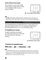 Предварительный просмотр 46 страницы Sony DSLR-A230 Instruction Manual