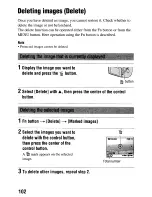 Предварительный просмотр 102 страницы Sony DSLR-A230 Instruction Manual