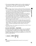 Preview for 15 page of Sony DSLR-A300 - alpha; Digital Single Lens Reflex Camera Body Instruction Manual