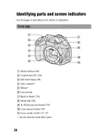 Preview for 34 page of Sony DSLR-A300 - alpha; Digital Single Lens Reflex Camera Body Instruction Manual