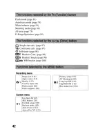 Preview for 42 page of Sony DSLR-A300 - alpha; Digital Single Lens Reflex Camera Body Instruction Manual