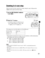 Preview for 77 page of Sony DSLR-A300 - alpha; Digital Single Lens Reflex Camera Body Instruction Manual