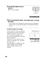 Preview for 84 page of Sony DSLR-A300 - alpha; Digital Single Lens Reflex Camera Body Instruction Manual